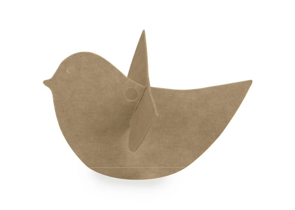 Scotton Uccellino Decorativo 85 x 45 Mm Avana 10 Pz