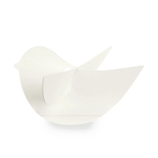 Scotton Uccellino Decorativo 85 x 45 Mm Bianco 10 Pz