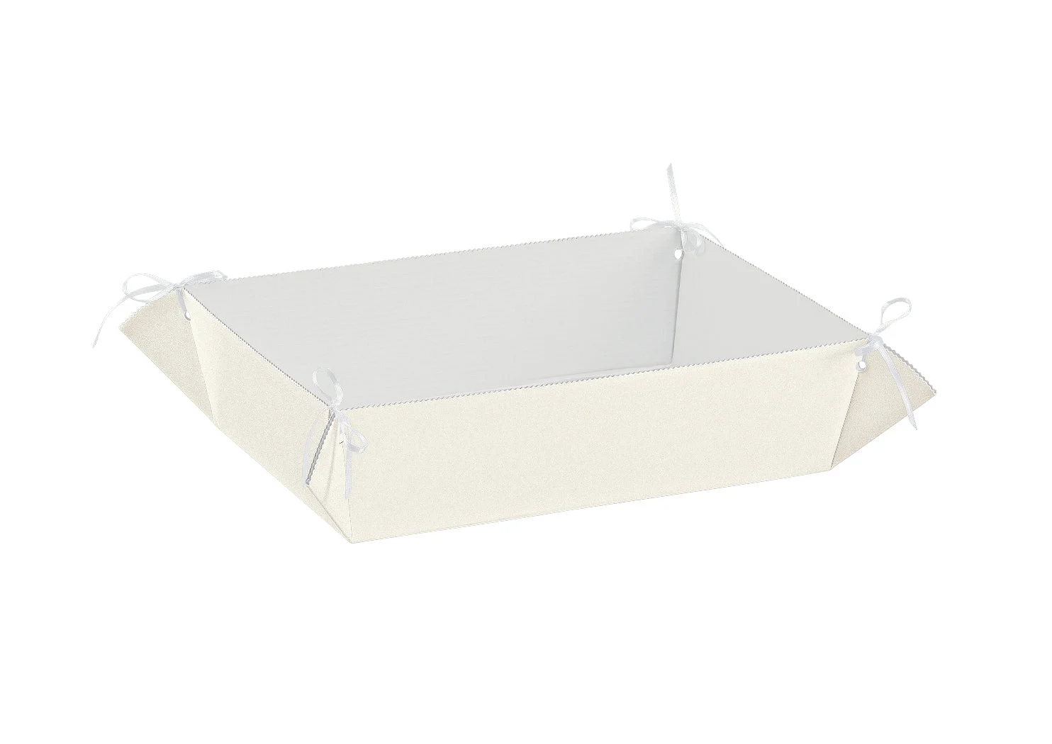 Scotton Vassoio Perlato Bianco 285 x 190 x 80 Mm 10 Pz