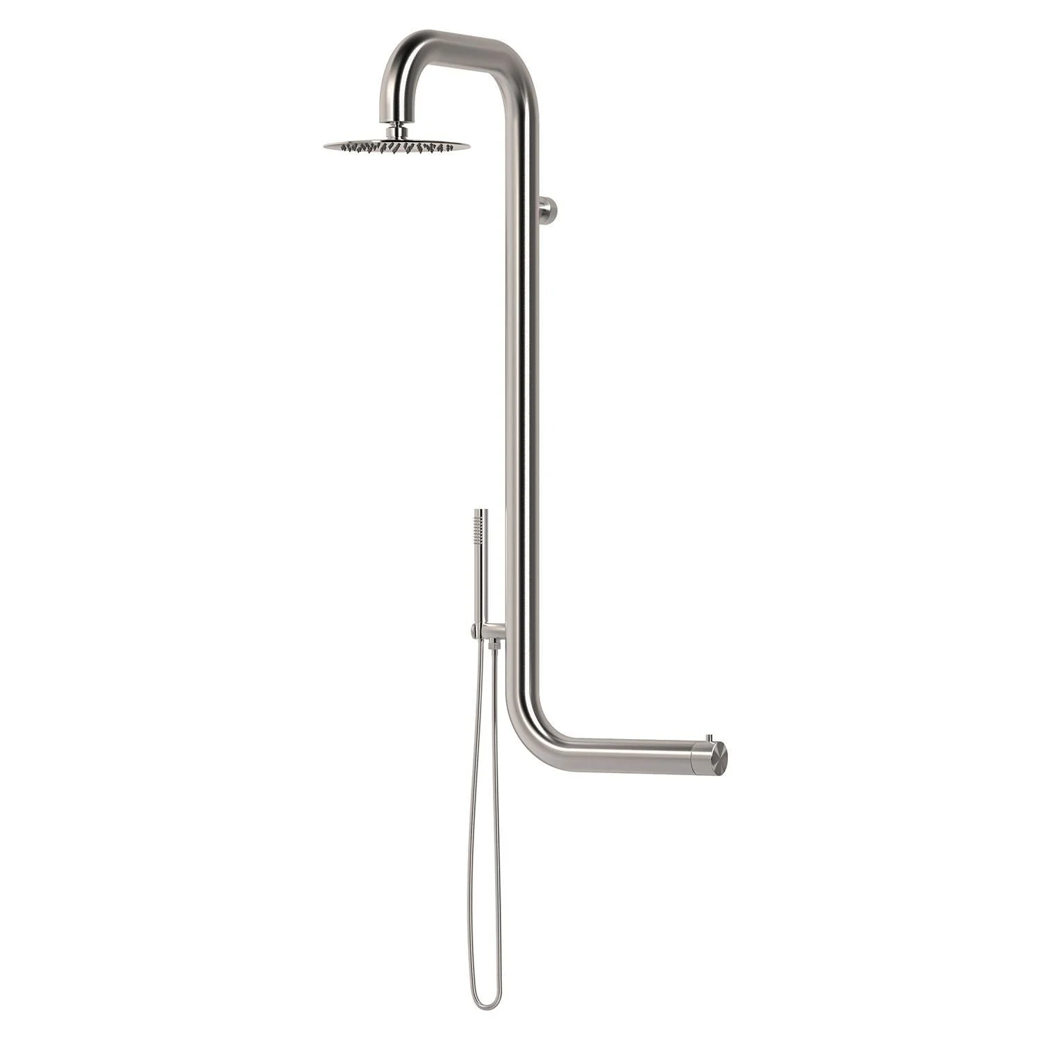 SINED Cabras Doccia Per Parete e Esterni Ed Interni In Acciaio 316l Soffione e Doccino Mobile Inox