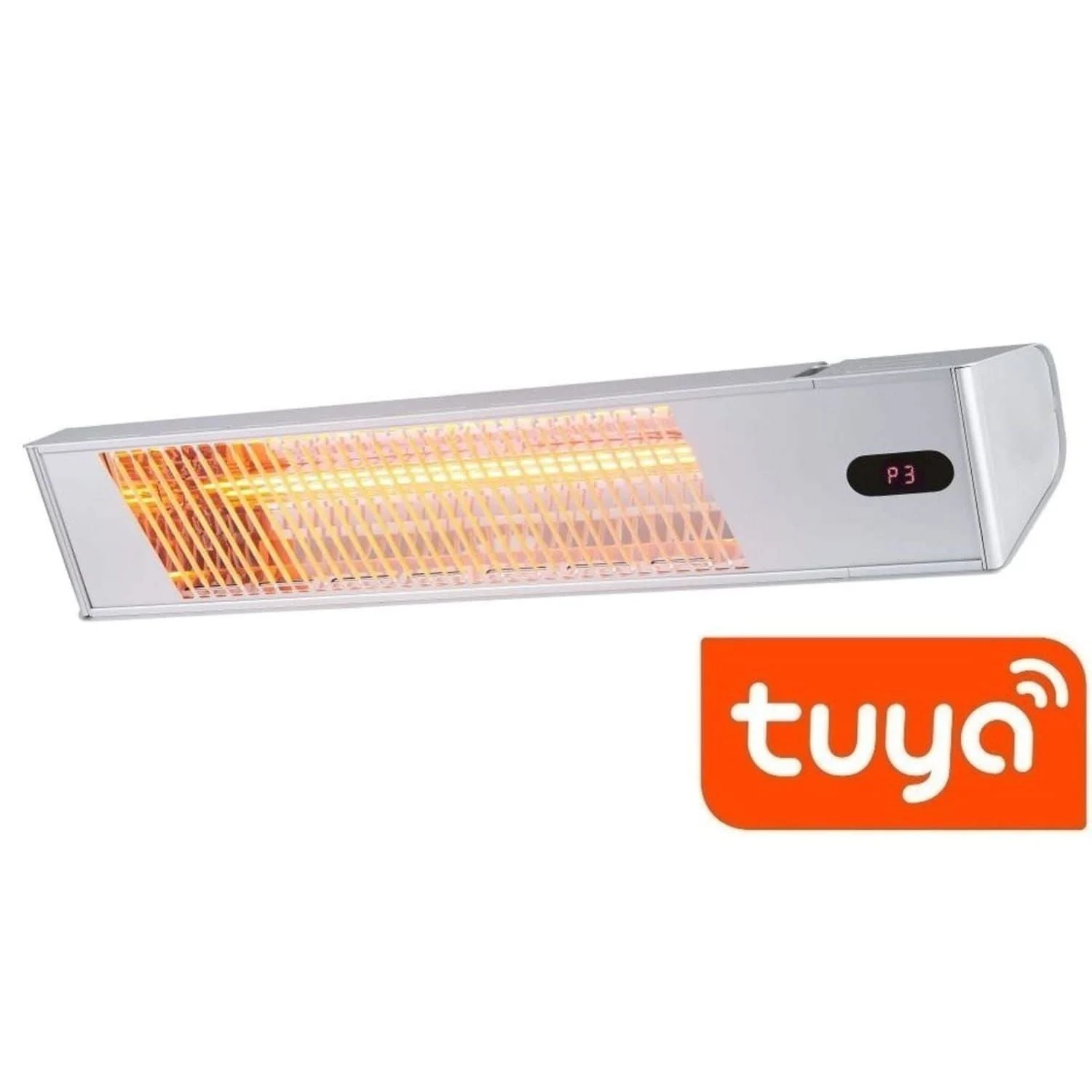 SINED Caldo Ira Inox 2000 Wifi Stufa a Infrarossi Wifi Da Esterno Da 2000w Dal Design Elegante