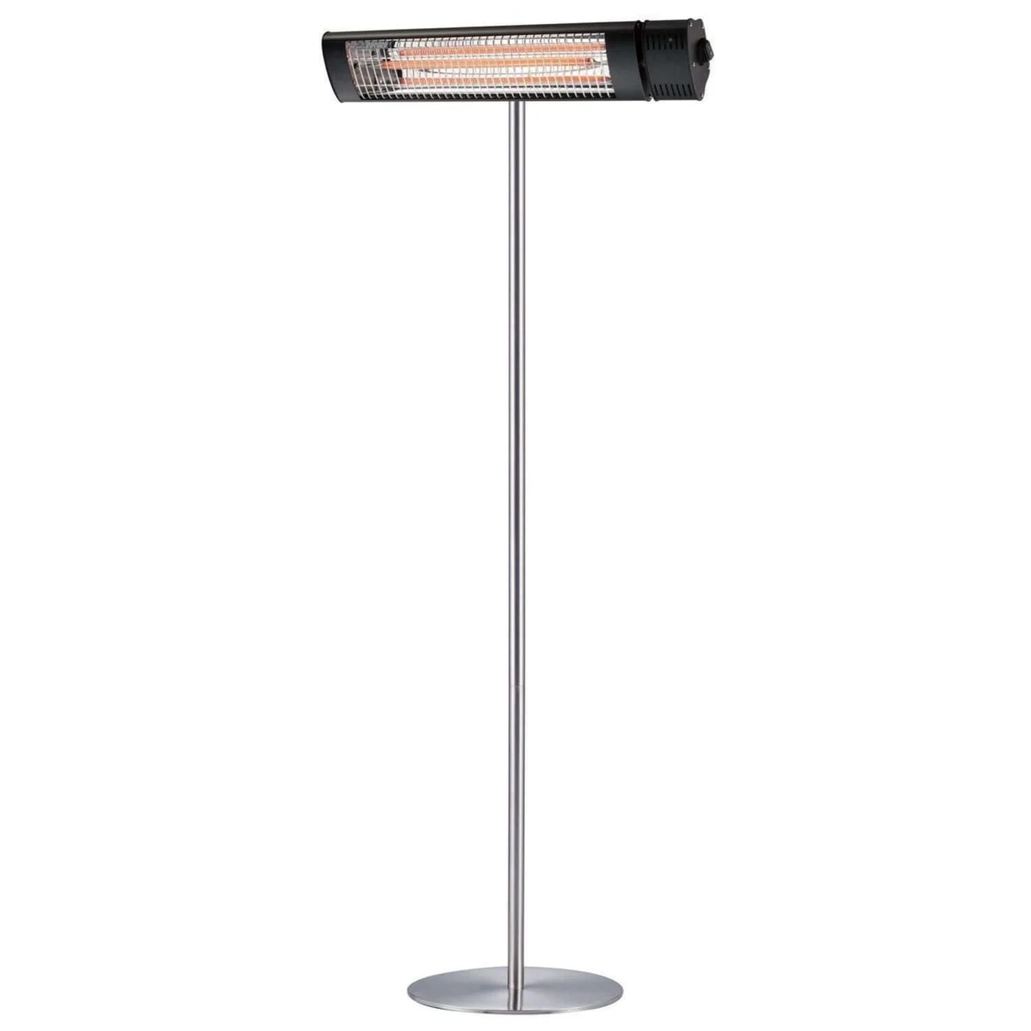 SINED Caldo Irb Nero Terra Radiatore Da Esterno Con Piedistallo Da 2000w Nero e Grigio