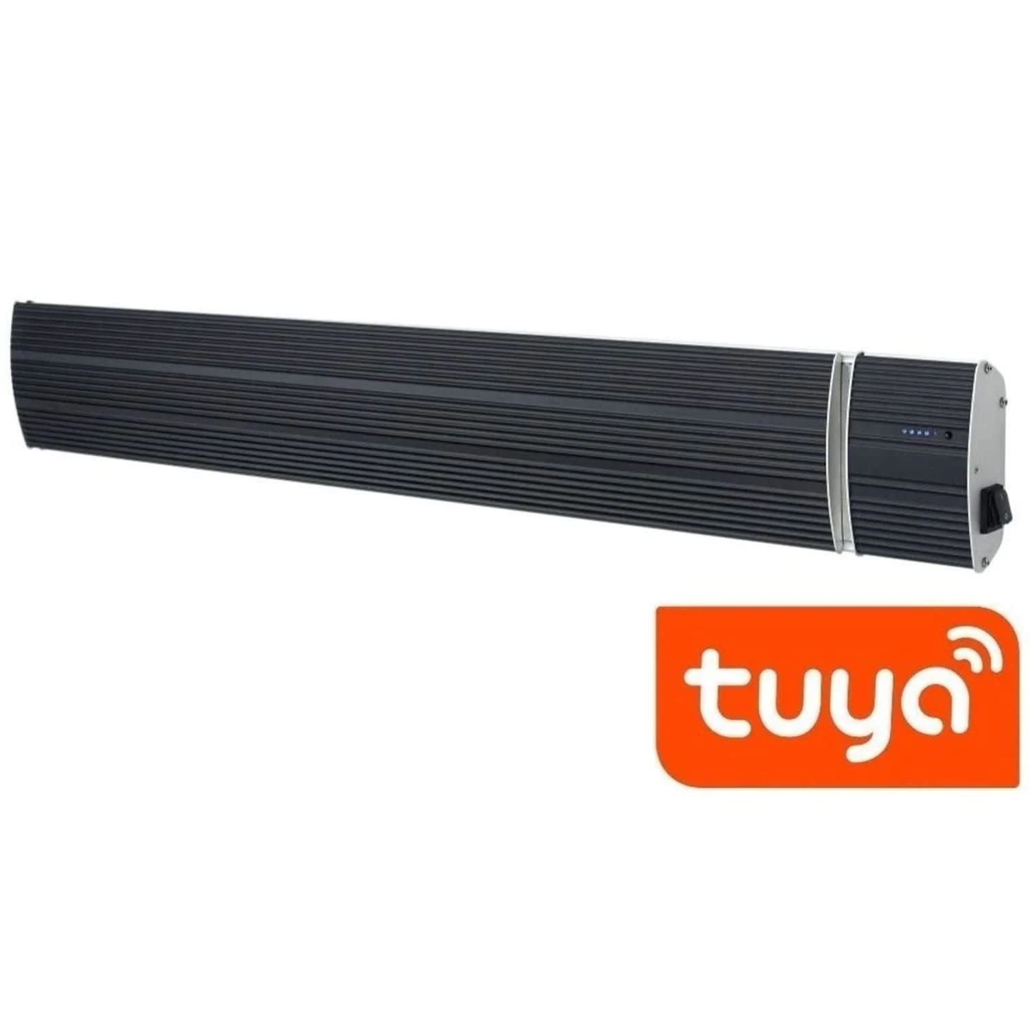 SINED Calore Nero 2400 Wifi Riscaldatore Raggi Infrarossi Wifi a Parete Da 2400w Nero