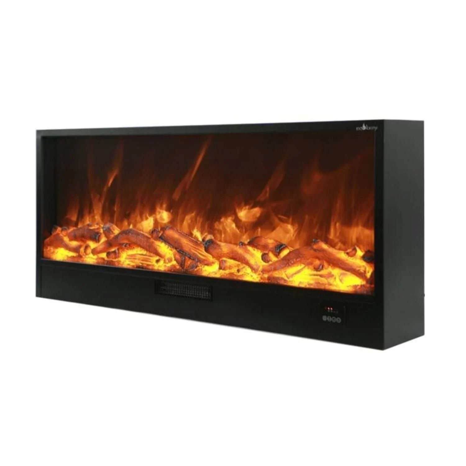 SINED Caminetto Vulture Caminetto Elettrico Da Incasso Lungo 150 Cm 1500w Nero