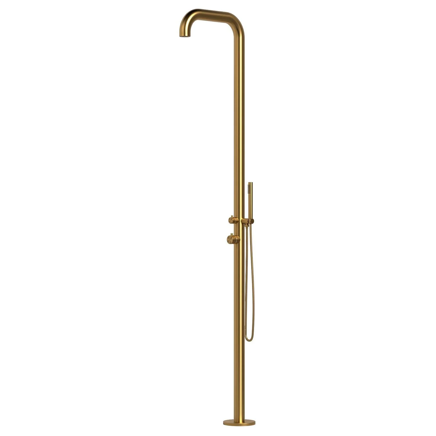 SINED Chia Doccia Esterno Acciaio Inox 316L Soffione Doccetta Oro H230