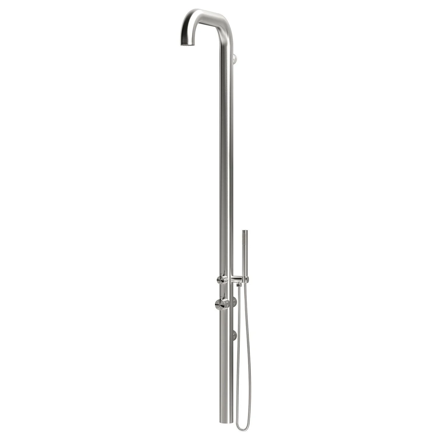 SINED Chia Doccia Per Parete e Esterni Ed Interni In Acciaio 316l Soffione e Doccino Mobile Inox