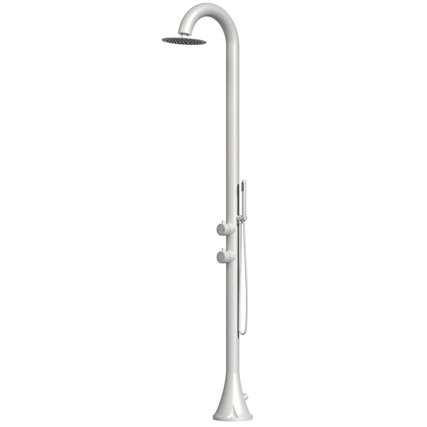 SINED Doccia Inox Luna d Bianca Doccia Luna In Acciaio Inox 316l Con Doccino Flessibile Bianca