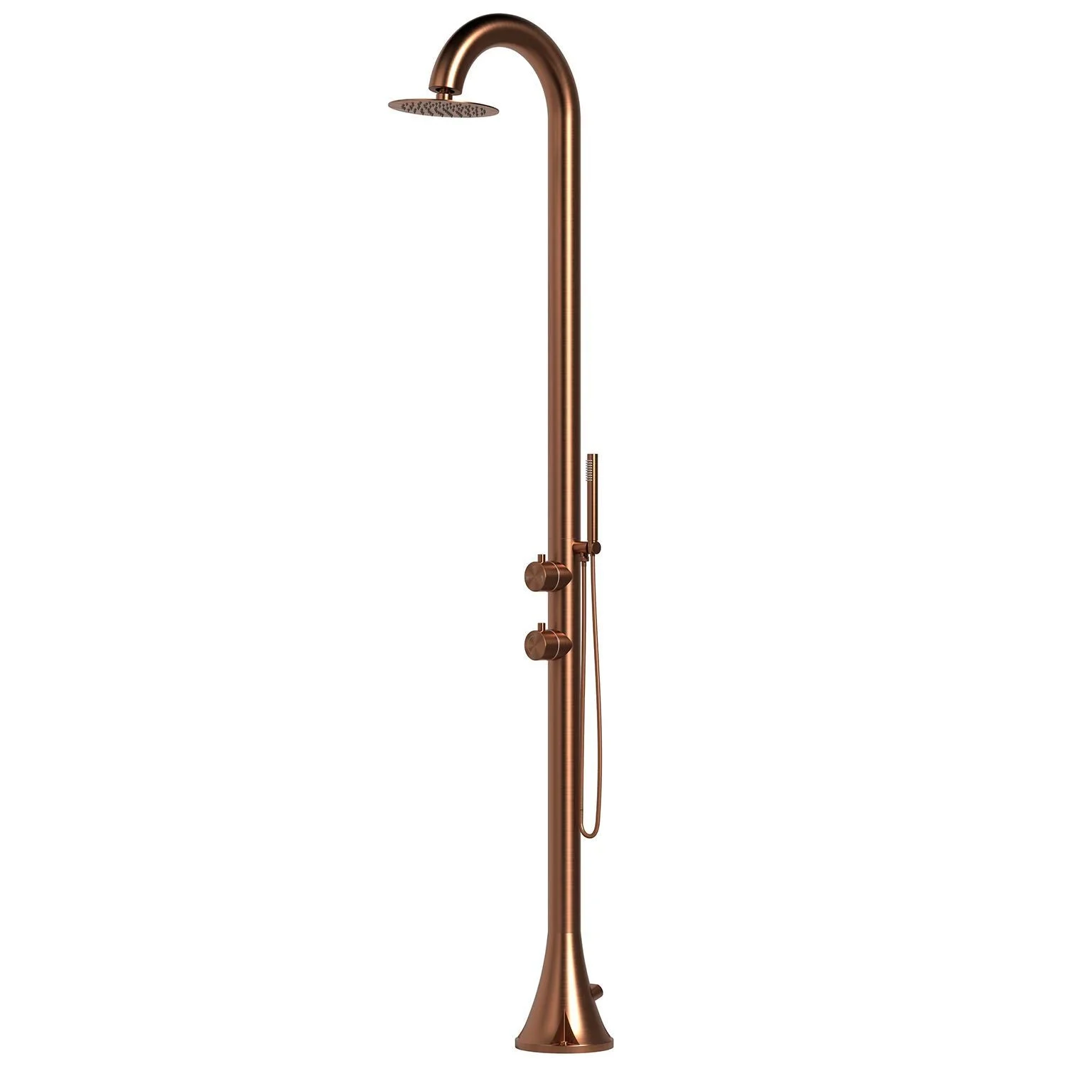 SINED Doccia Inox Luna d Oror Doccia In Acciaio Inox 316l Acciaio Con Doccino Flessibile Oro Rosa