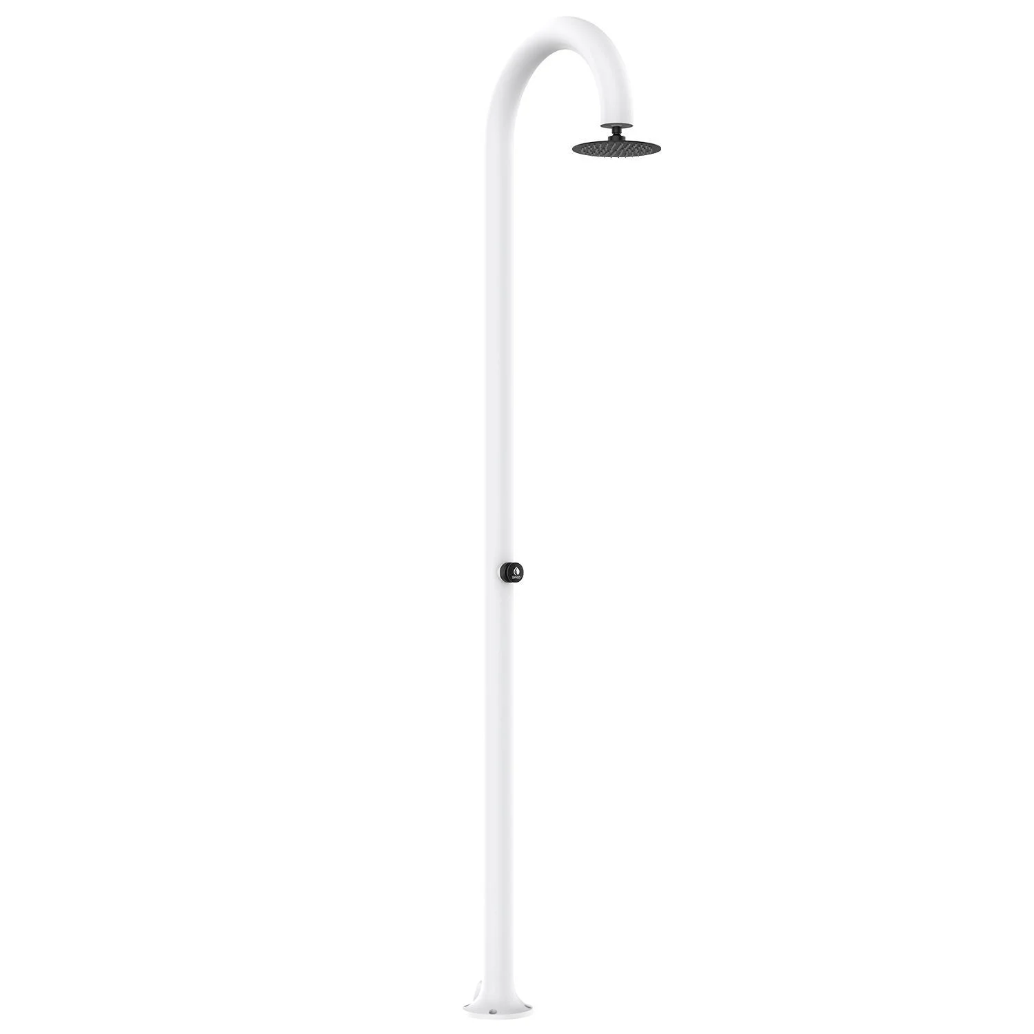SINED Luna Timer Bianca Doccia Alluminio Temporizzata H 223