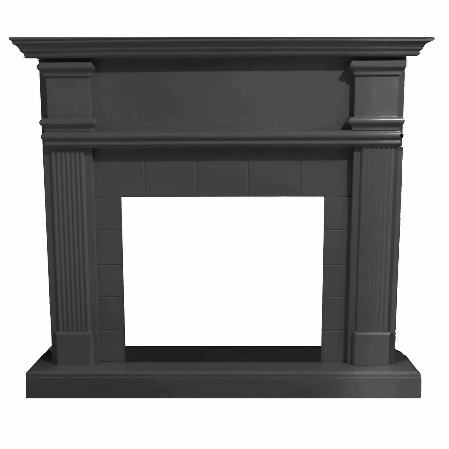 SINED Mpc Cornice Camino Caldera Grigio Grigio Profondo Cornice Caminetti Caldera Grigio Profondo Mdf