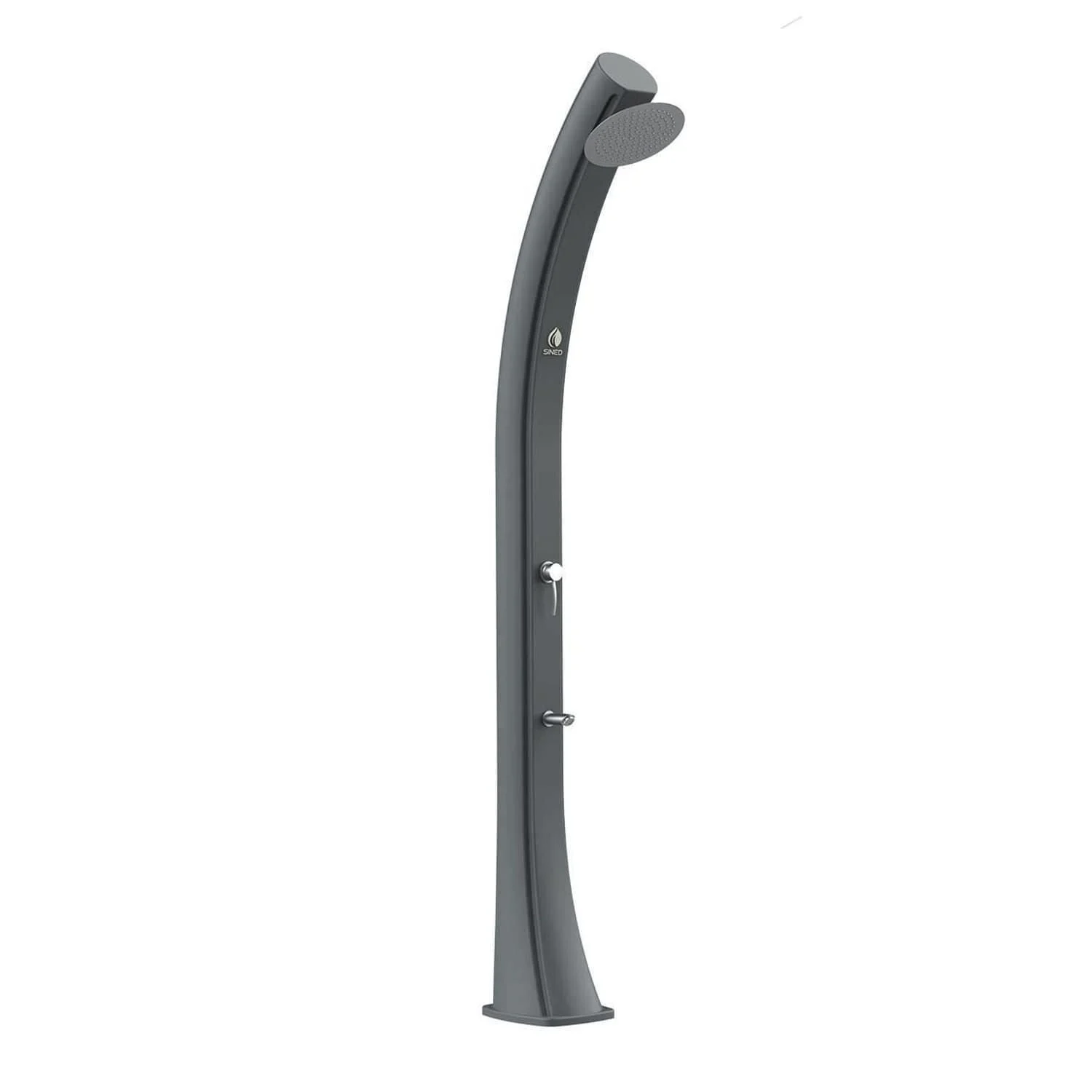 SINED Sole Xxl Doccia Riscaldamento Solare In Polietilene Serbatoio 40 Lt Grigia