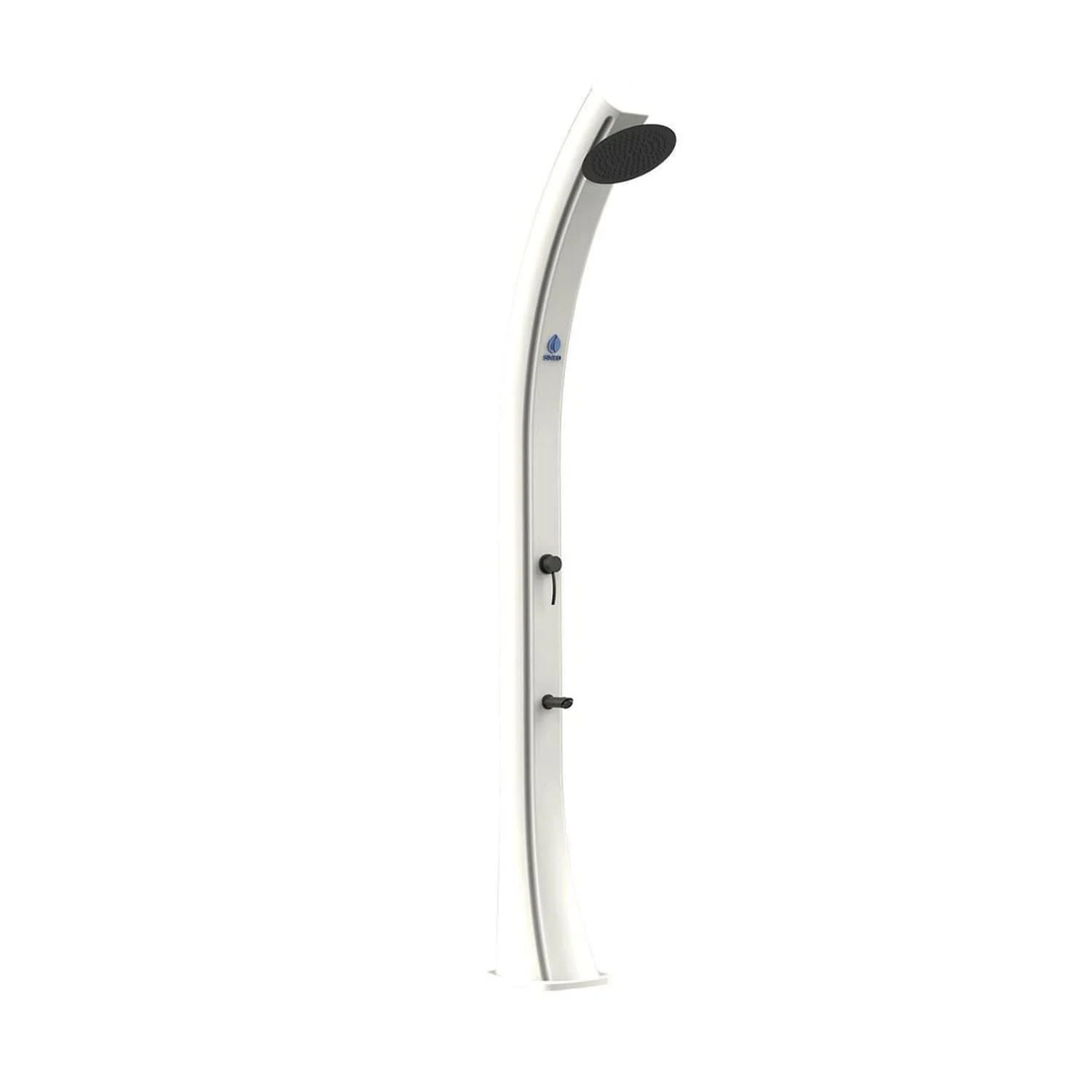 SINED Sole Xxl Doccia Solare Curva Serbatoio 40 Lt Filtro Anticalcare Bianca