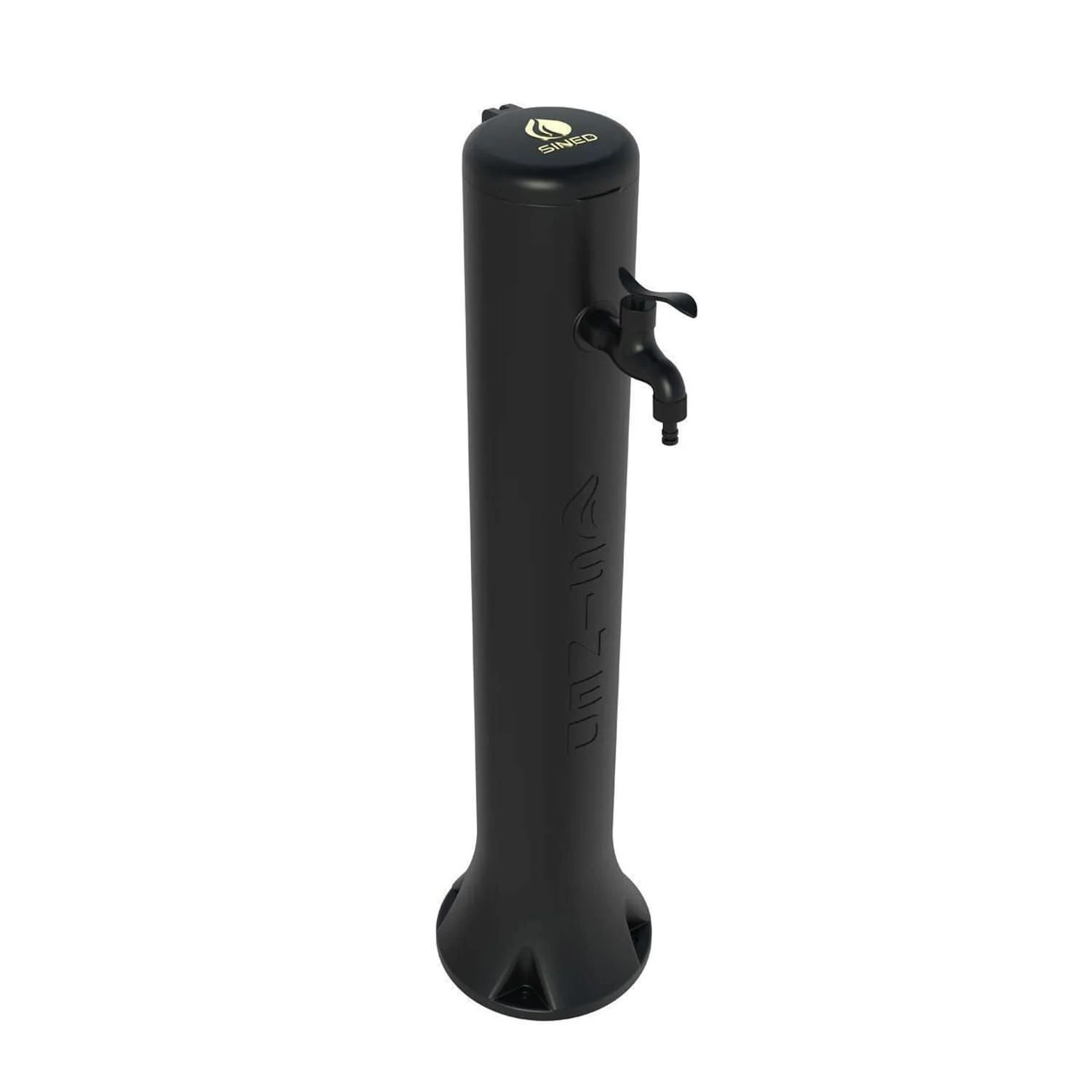 SINED Tritone Fontanella Giardino HDPE Nera 100 cm