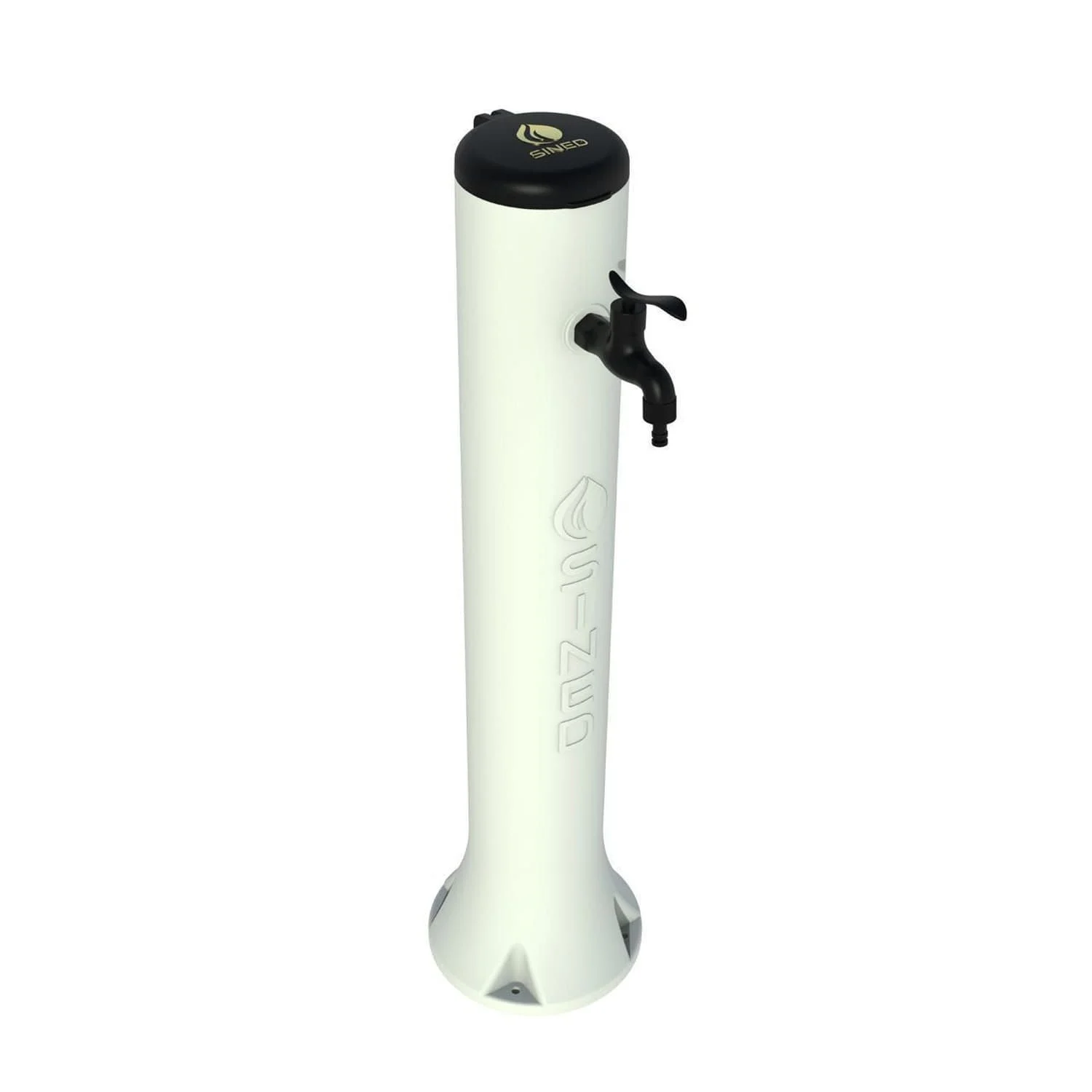 SINED Tritone Fontana da Giardino Bianca HDPE Attacchi Rapidi