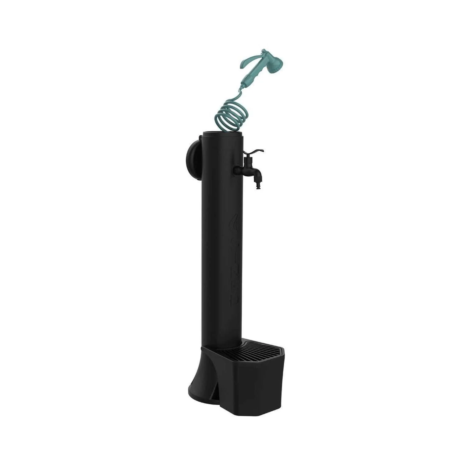 SINED Tritone Pro Fontana da Giardino Nera HDPE con Tubo 7,5 m