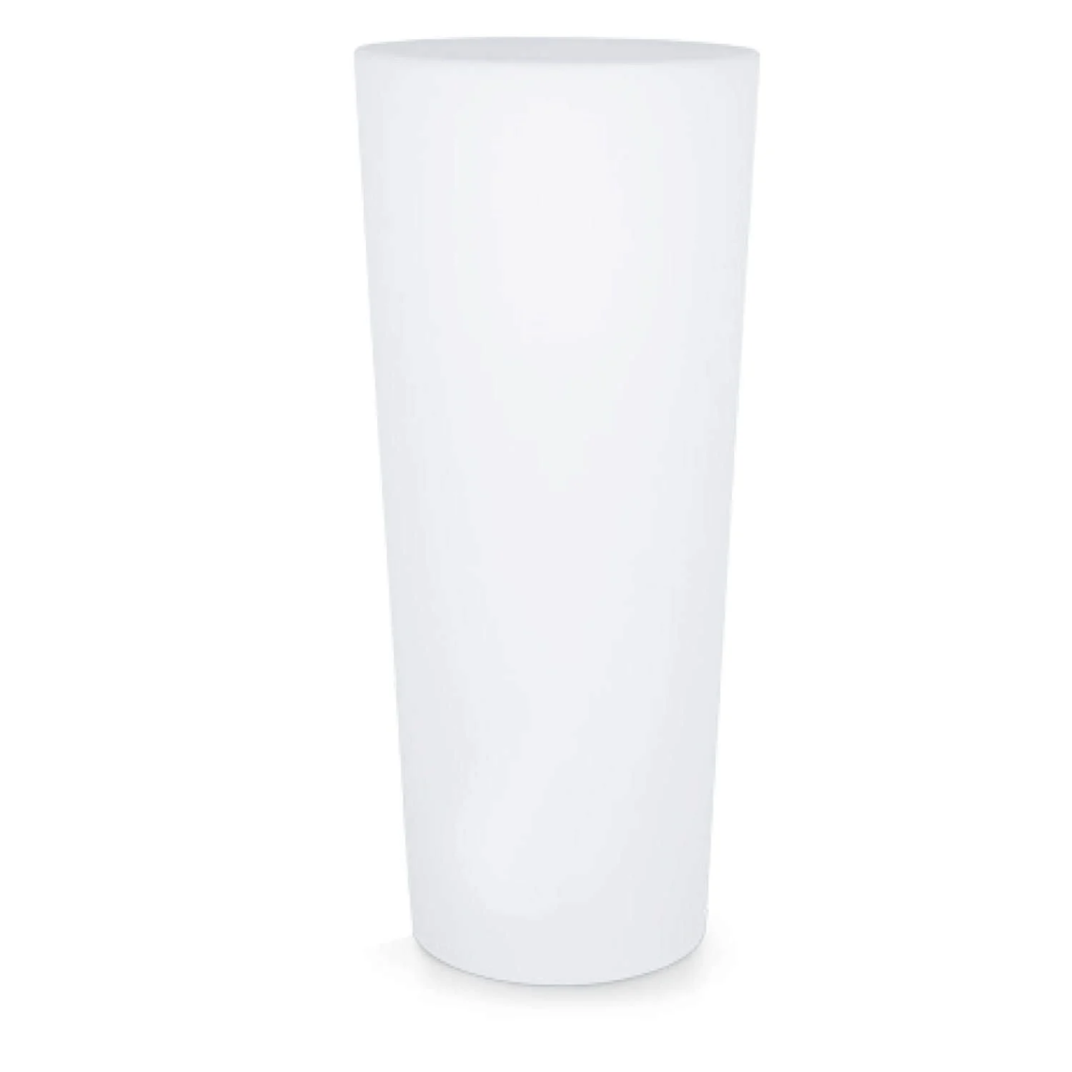 SINED Vaso Luminoso Tondo Polietilene Led Solare Esterno Interno