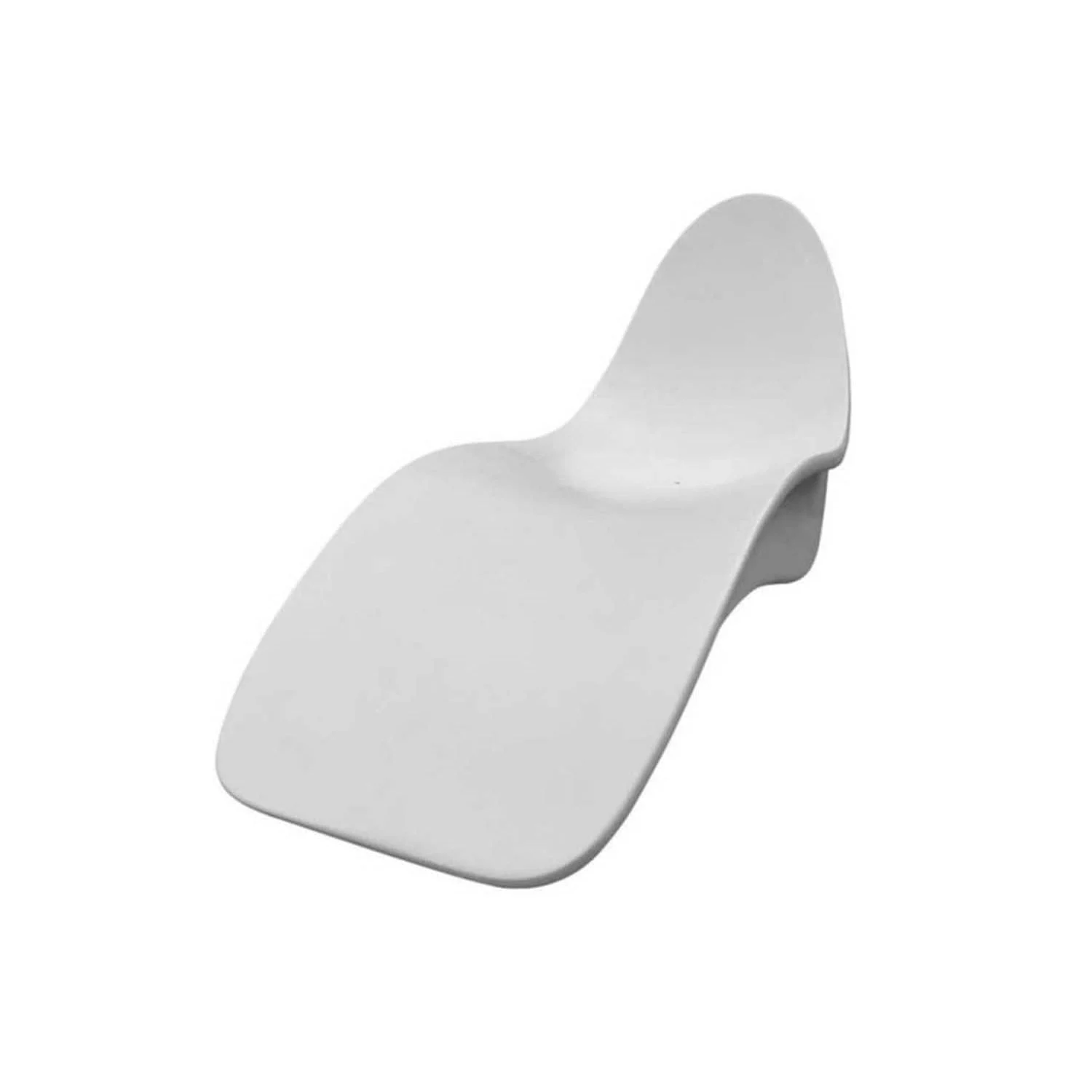 SINED Venere Chaise Longue Bianca Vetroresina 178 cm