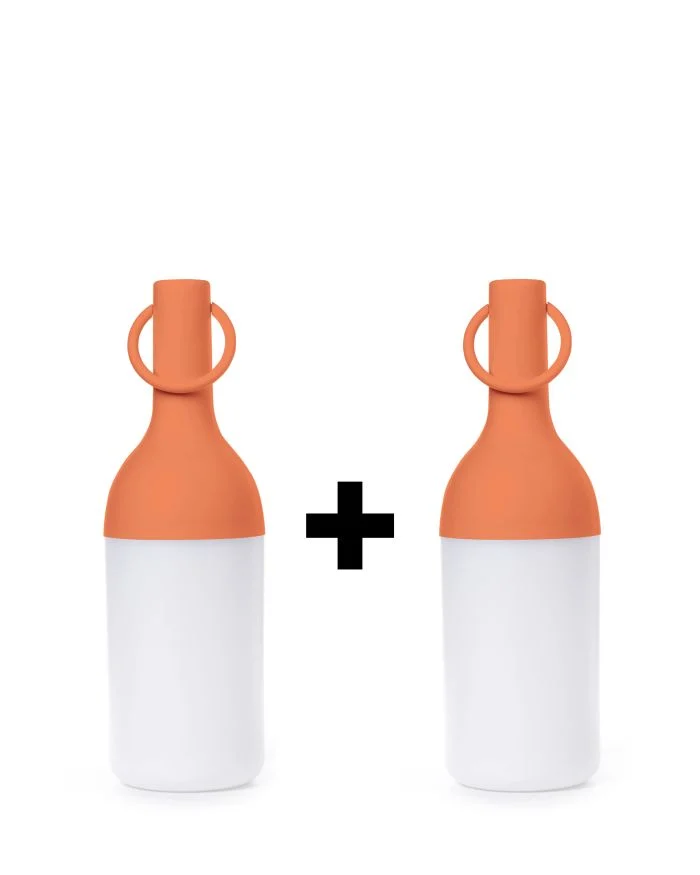 Sompex ELO Baby Lampada Ricaricabile Luce da Esterno Arancione 2Pz