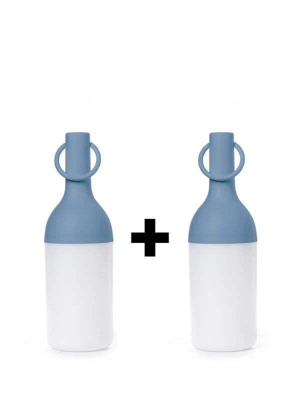 Sompex ELO Baby Lampada Ricaricabile Luce da Esterno Blu 2Pz