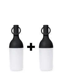 Sompex ELO Baby Lampada Ricaricabile Luce da Esterno Nero 2Pz