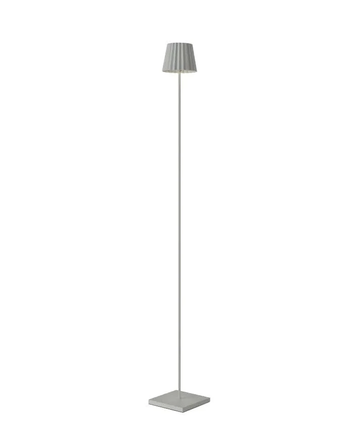 Sompex Troll 2.0 Lampada da Terra Ricaricabile per Esterni Grigio