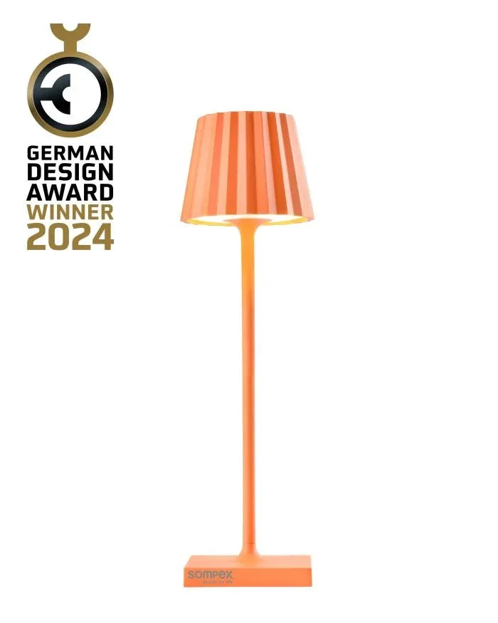 Sompex Troll Nano Lampada Ricaricabile per Esterni Arancione