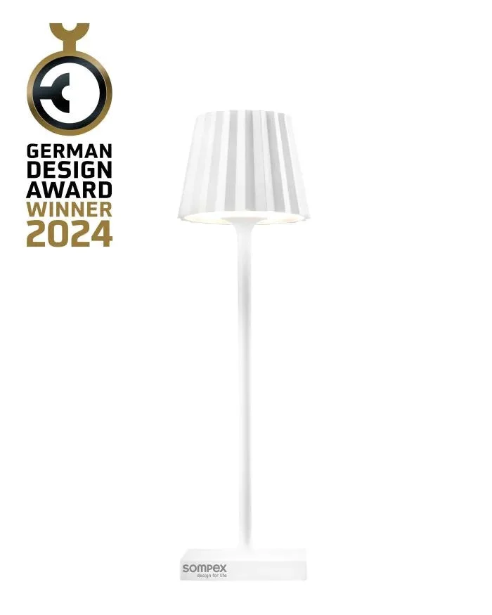 Sompex Troll Nano Lampada Ricaricabile per Esterni Bianco