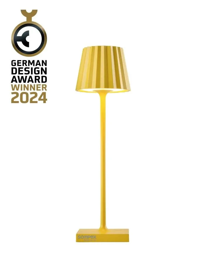 Sompex Troll Nano Lampada Ricaricabile per Esterni Giallo