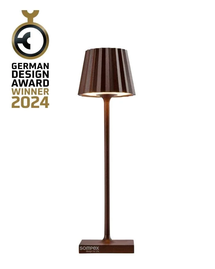 Sompex Troll Nano Lampada Ricaricabile per Esterni Ruggine
