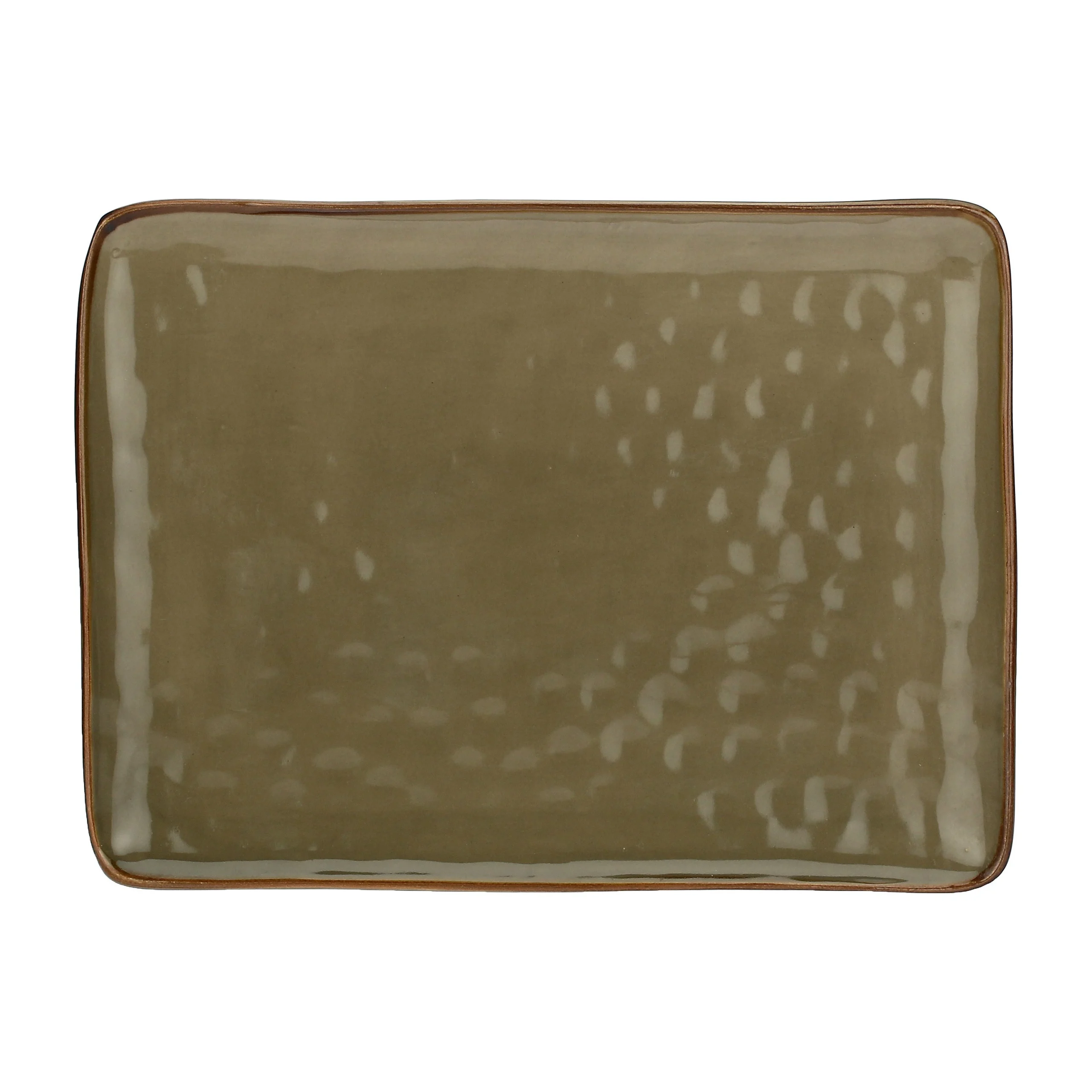 ROSE & TULIPANI Concerto Grigio Tortora Vassoio Rettangolare 26 x 26,5
