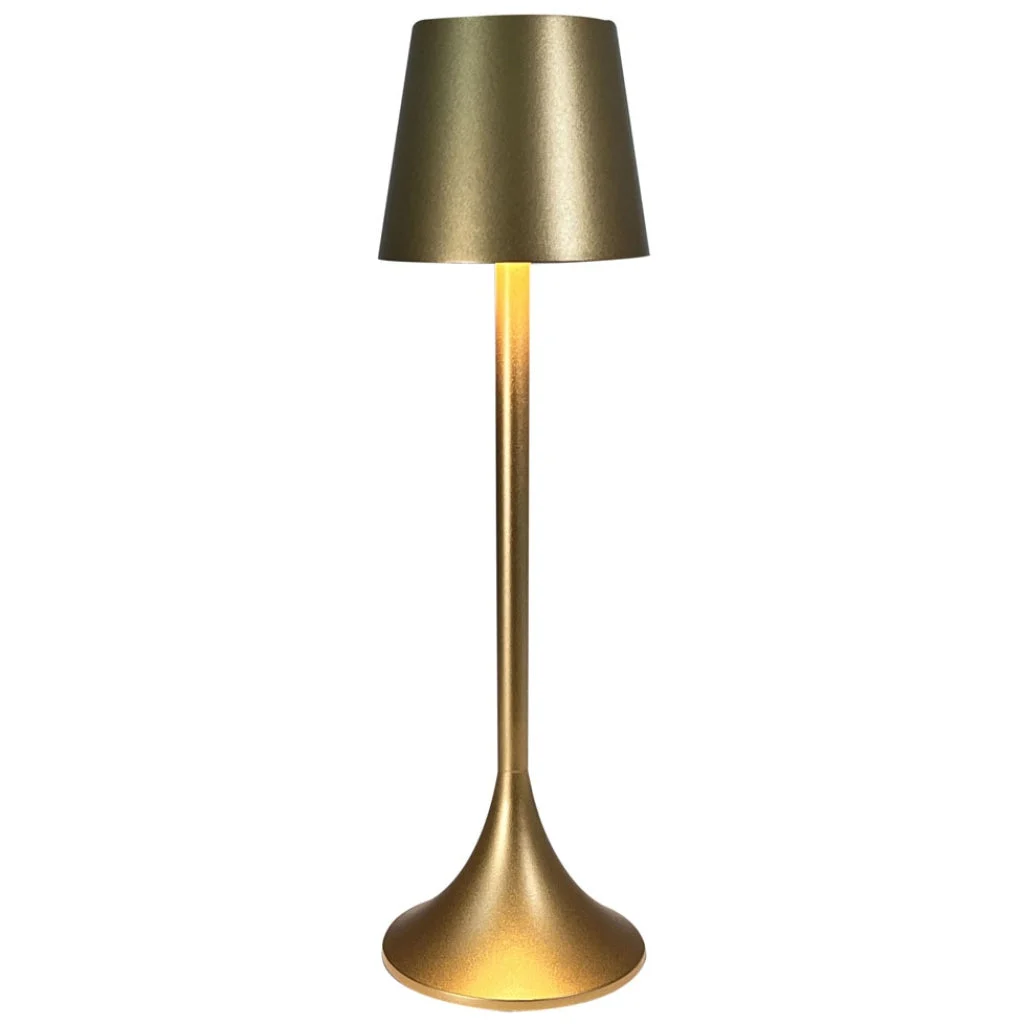 T'ILLUMINO Lampada Ellon Touch H 380 Mm D 107 Mm 5200 mAh 3,5 W Antik Gold