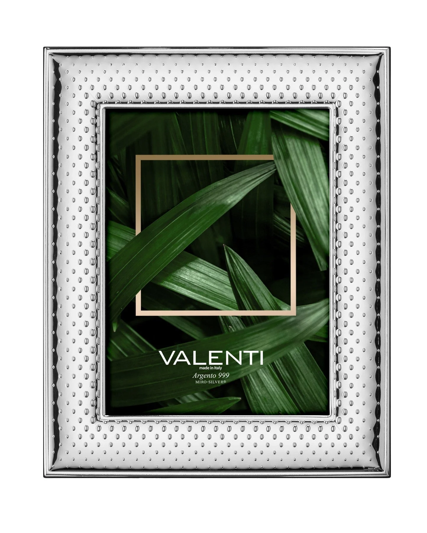 Valenti Cornice Portafoto Bolle 15 x 20 Cm Argento