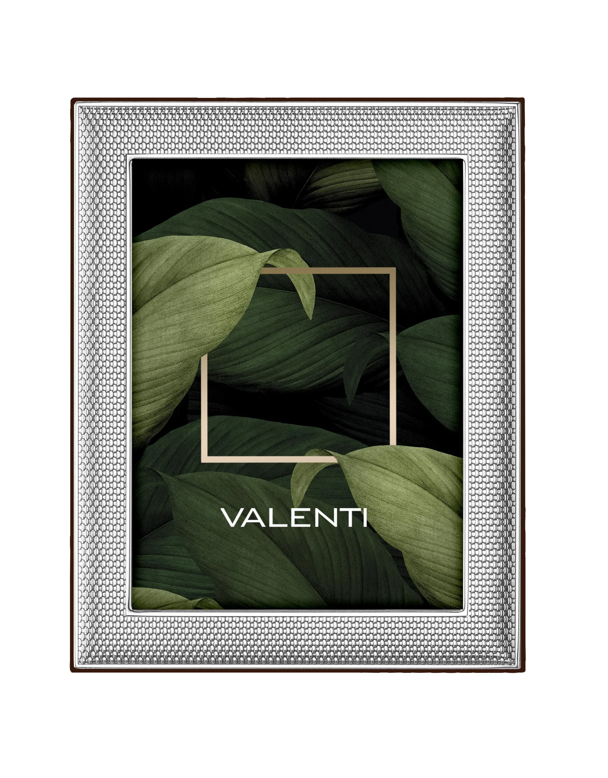 Valenti Cornice Portafoto Maglia Milano 20 x 25 Cm Argento