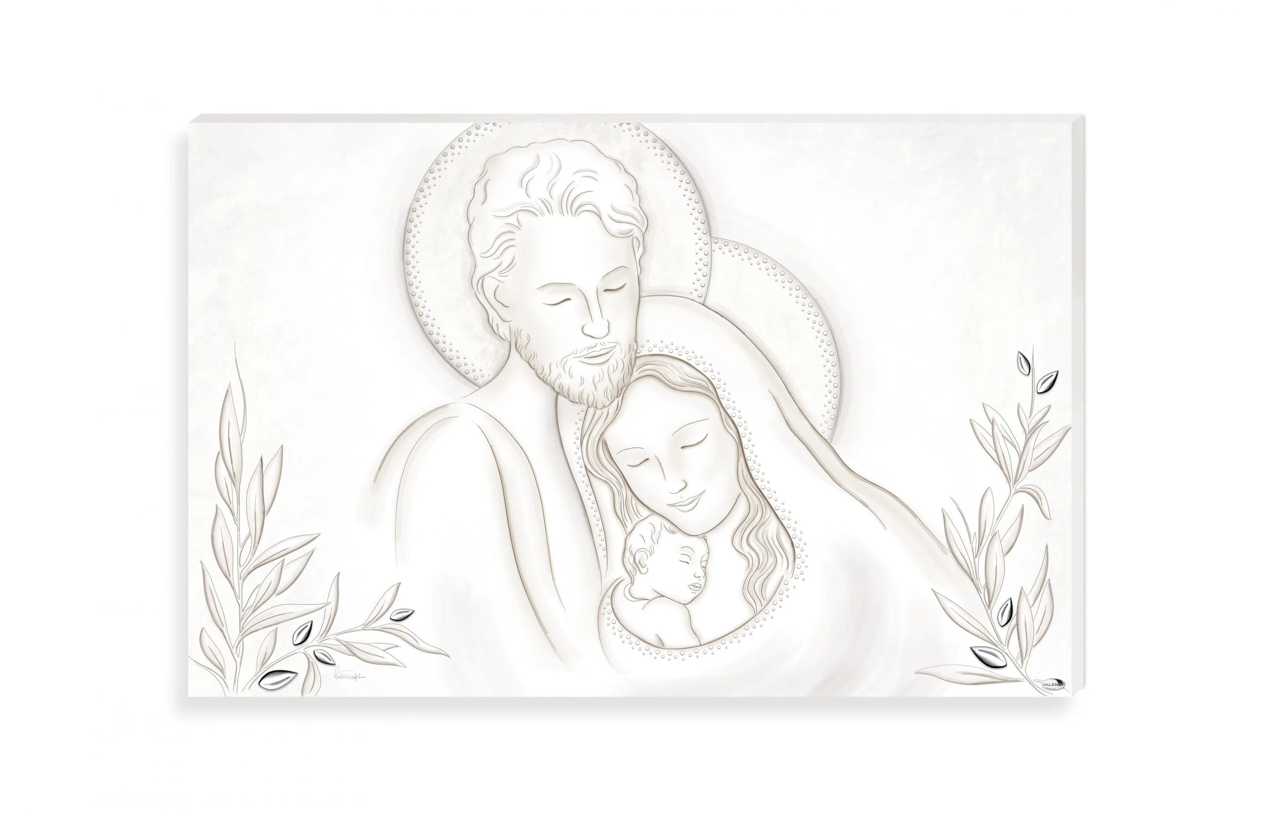 Valenti Pannello Sacra Famiglia 80 x 52 Cm