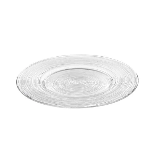 Varotto Piatto - vetro trasparente D 21 cm