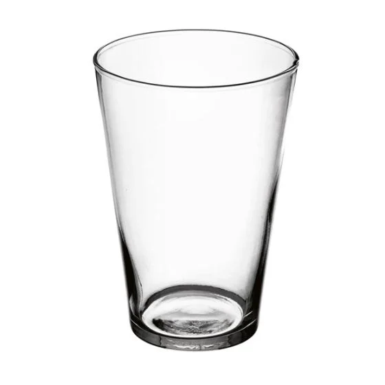 Varotto Vaso conico decorativo - Vetro trasparente H20 D14 cm