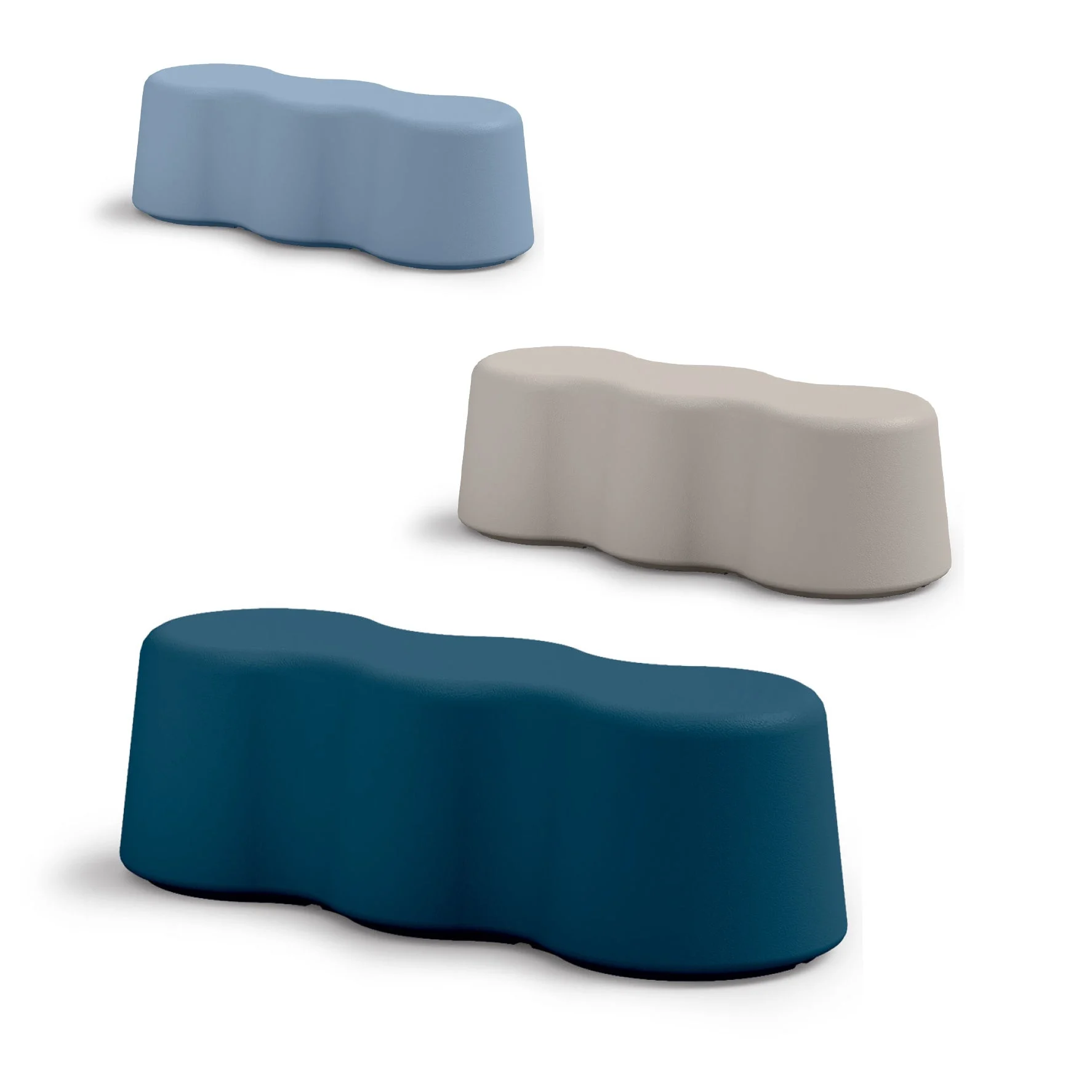 Veca S.p.a. Panca Peanuts 3 Posti 144 x 55 x 45 Cm Colore Giada