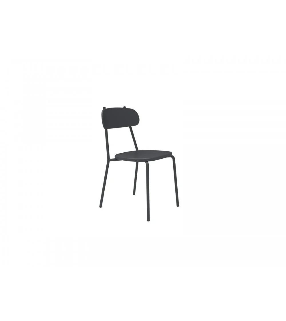 Vermobil Sedia Fox Metallo Grigio Antico