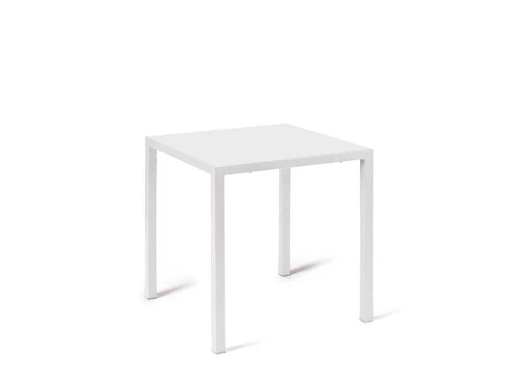 Vermobil Tavolo Quadris Metallo Quadrato  70 x 70 Cm H 75 Cm Bianco