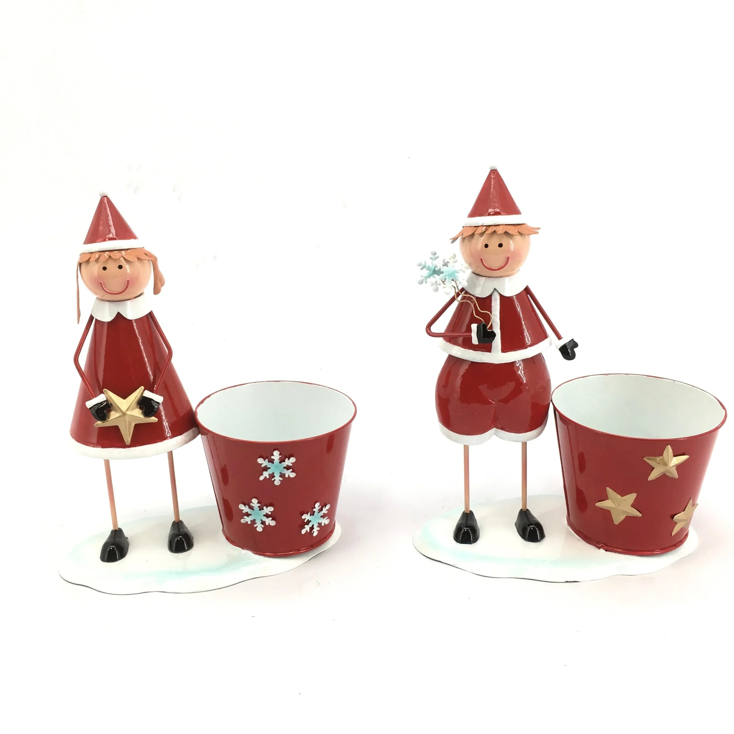 Vimin Box Bambini Babbo Natale con Caspò 21,6 x 11,5 Cm Metallo 1 Pz