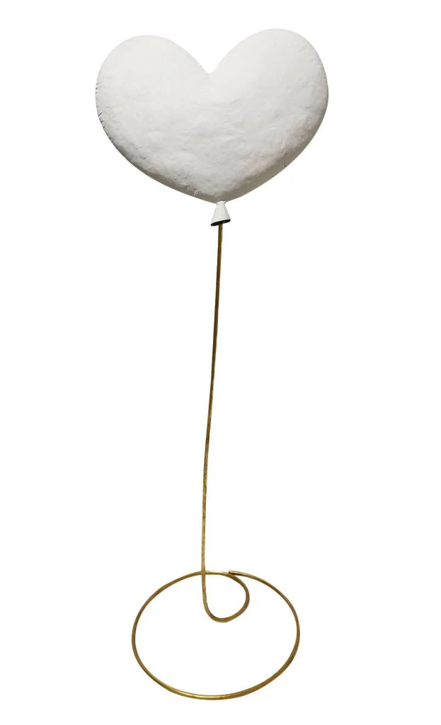 Vimin Box Palloncino a Cuore 3 D H 170 Cm Bianco