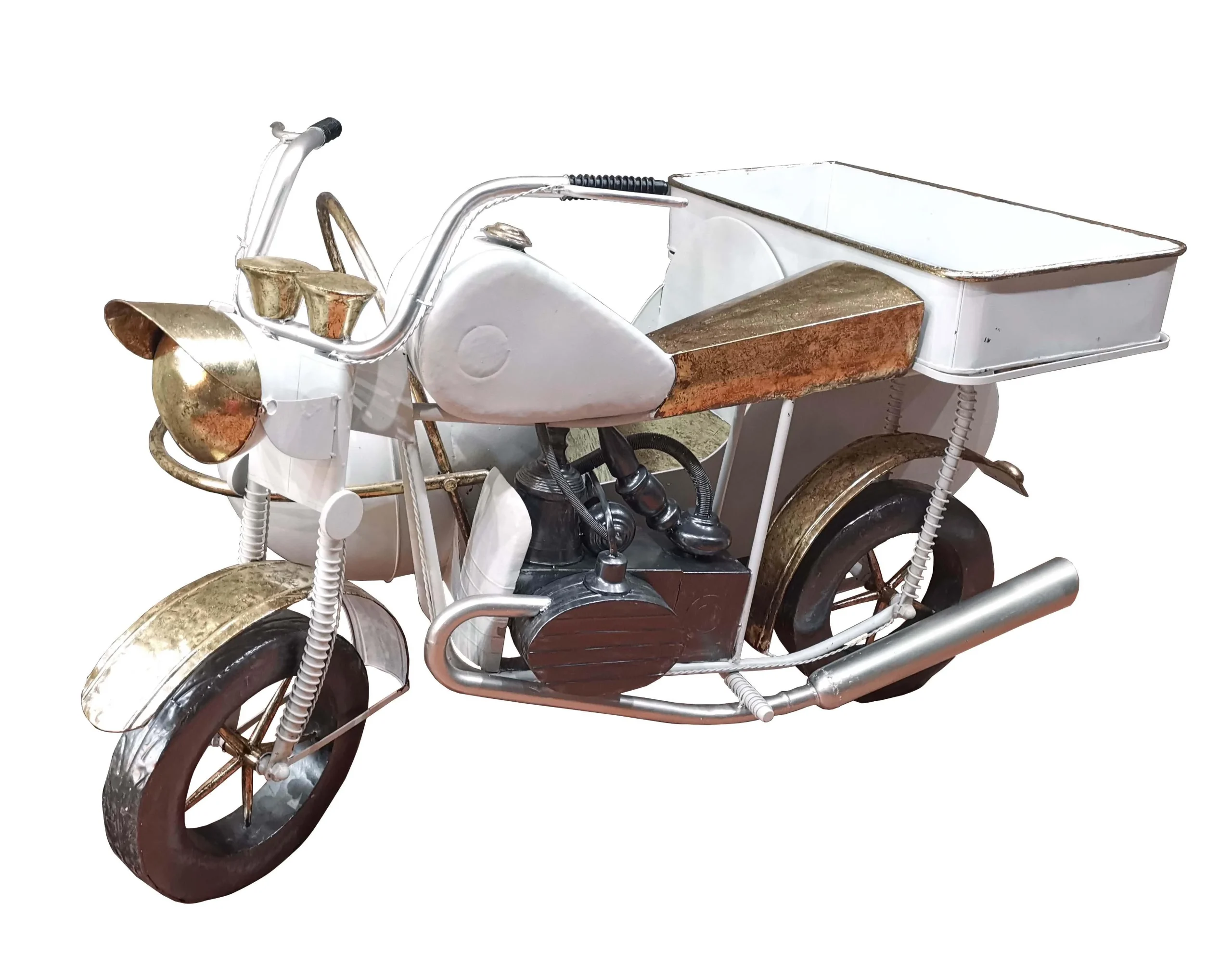 Vimin Box Sidecar 2 Posti Natale 170 x x120 x 98 Cm Oro Bianco