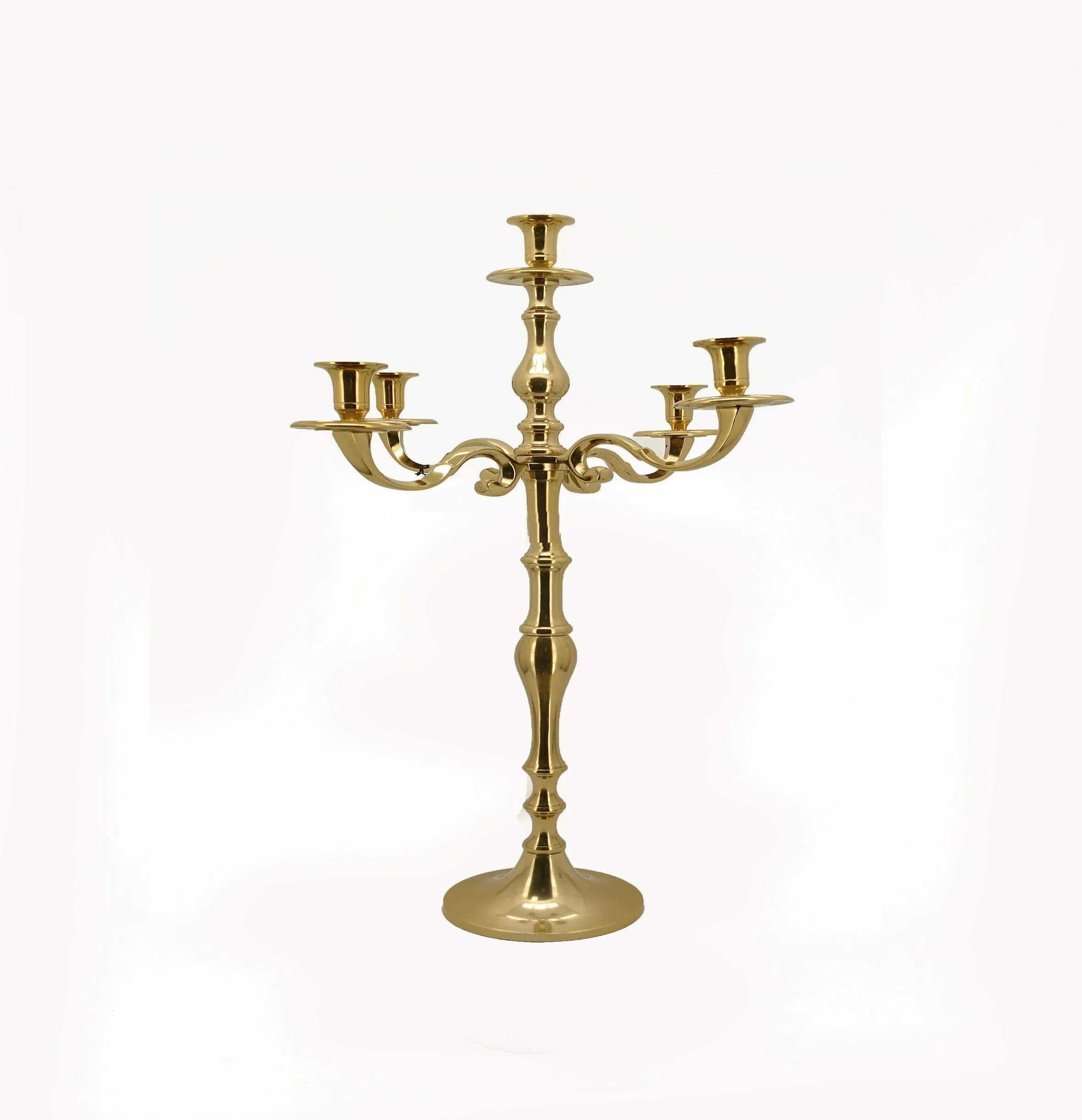 Vimin Box Candelabro 5 Fiamme H 40 Cm All Oro