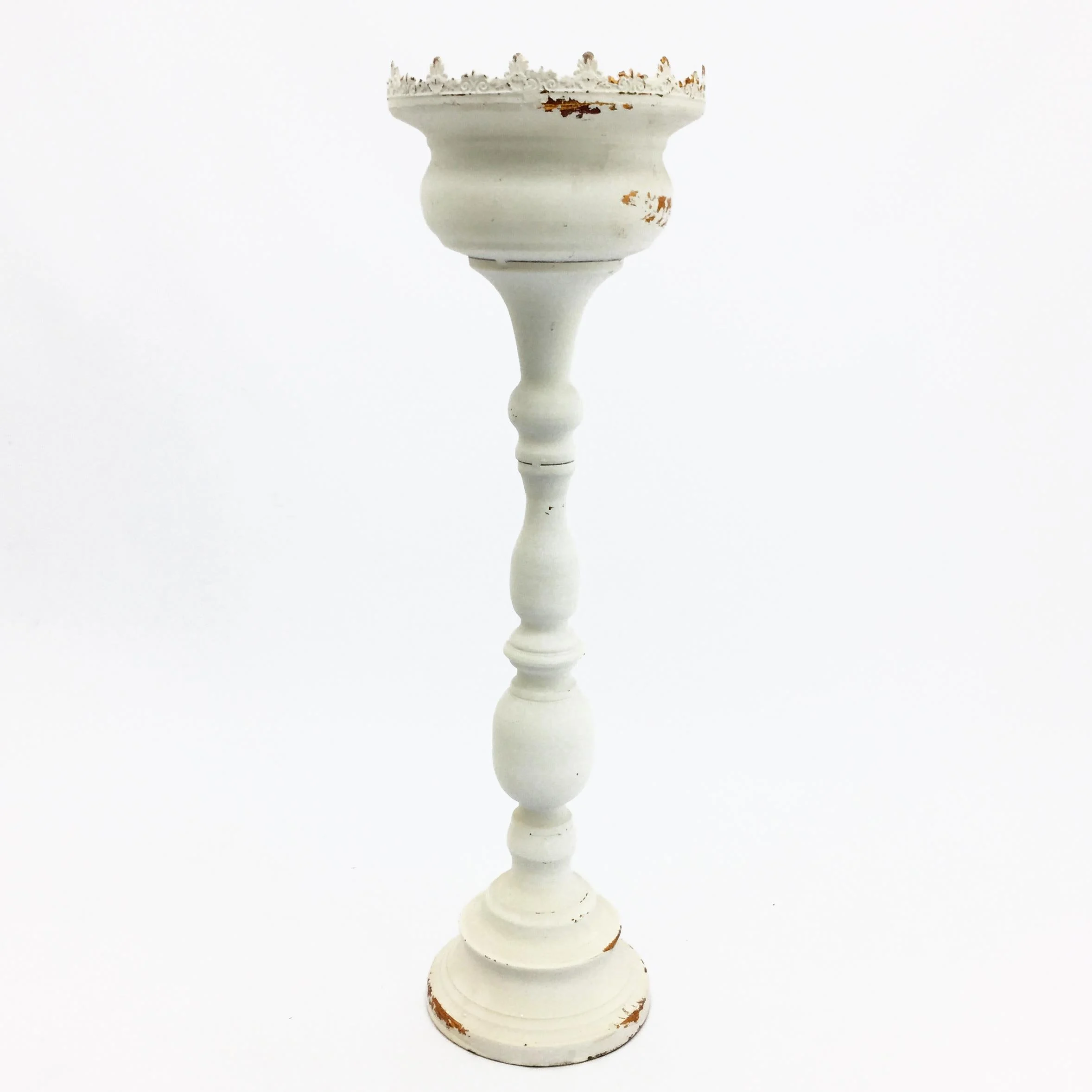 Vimin Box Centrotavola Alti Stretti D 16 Cm H 54 Cm Bianco Macchiato