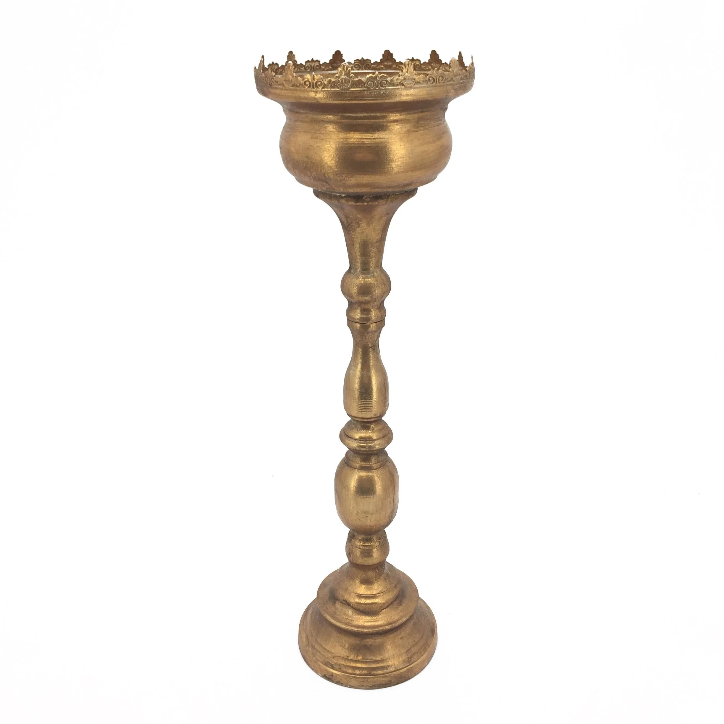 Vimin Box Centrotavola Alti Stretti D 16 Cm H 54 Cm Oro Barocco