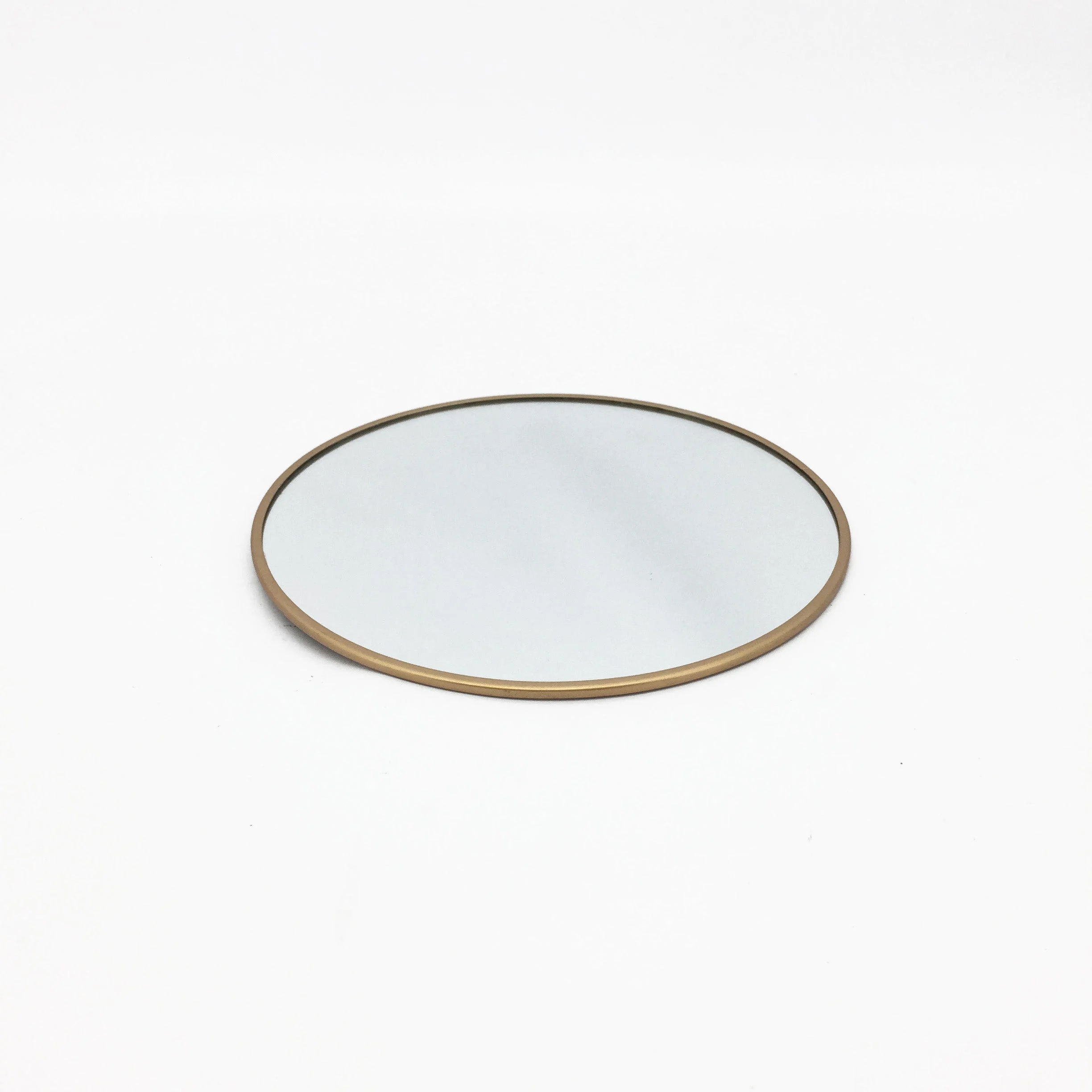 Vimin Box Specchio Centrotavola Tondo D 20 Cm Oro