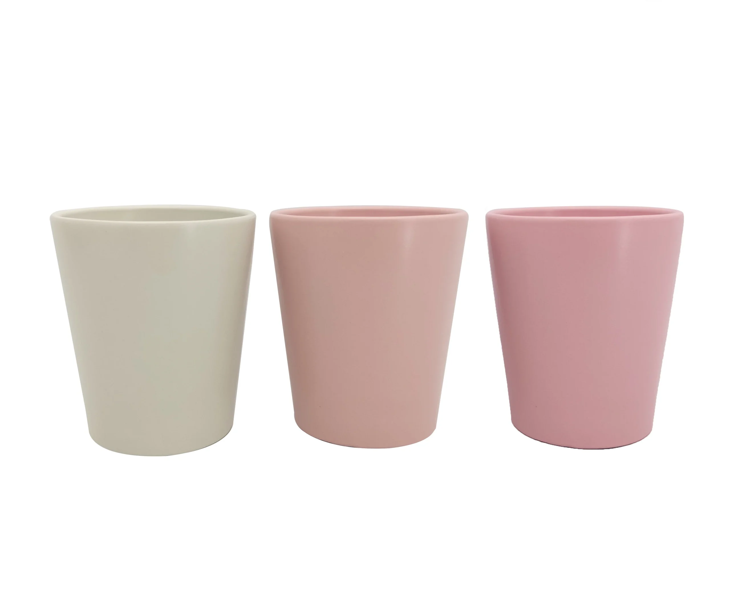 Vimin Box Vaso Liscio D 14 Cm H 16 Cm Rosa Avorio Cipria 1 Pz