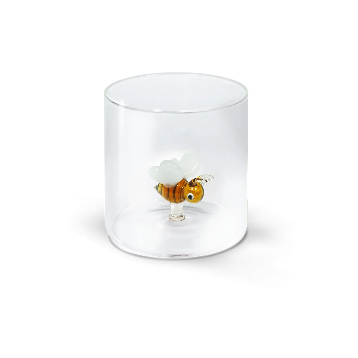WD LifeStyle Bicchiere Vetro Borosilicato Cc 250 ml Decoro Ape