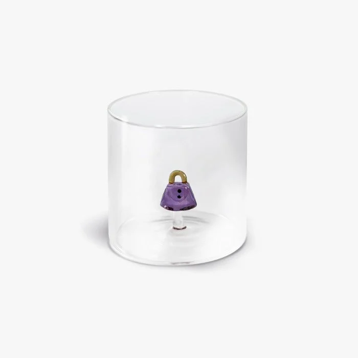 WD LifeStyle Bicchiere Vetro Borosilicato Cc 250 ml Decoro Borsa