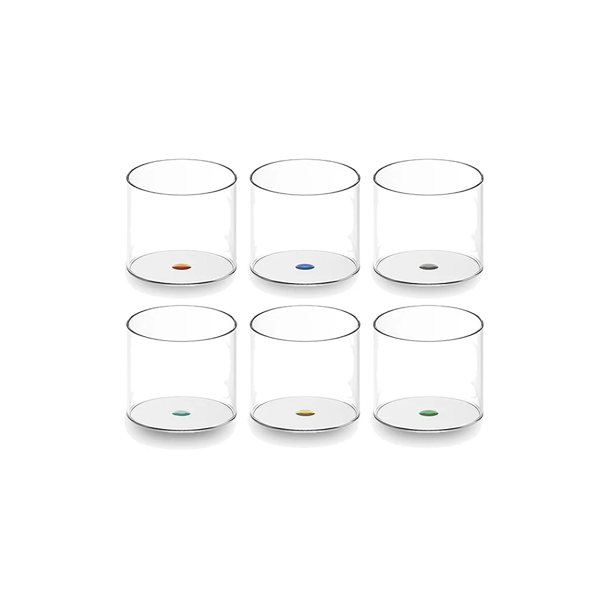 WD LifeStyle Bicchieri in Vetro Borosilicato 6 Pz